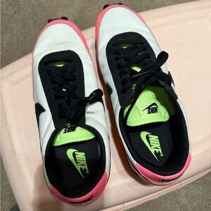 Nike Women's White, Black, and Pink Sneakers